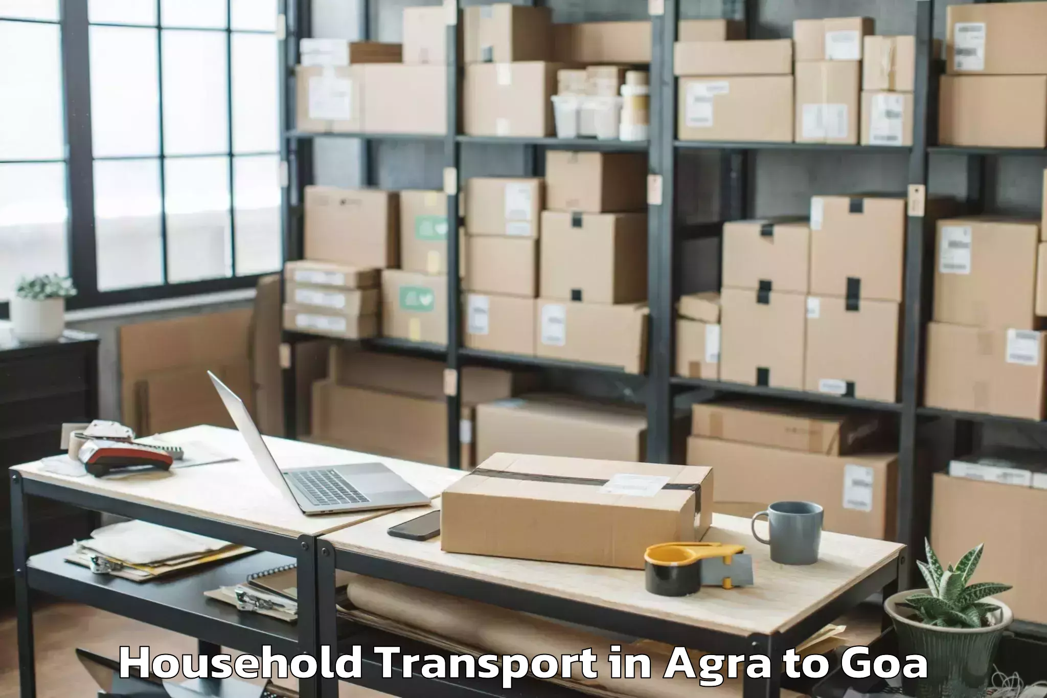 Book Agra to Curchorem Household Transport Online